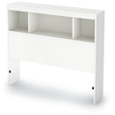 South Shore Spark Bookcase Headboard, Twin, White