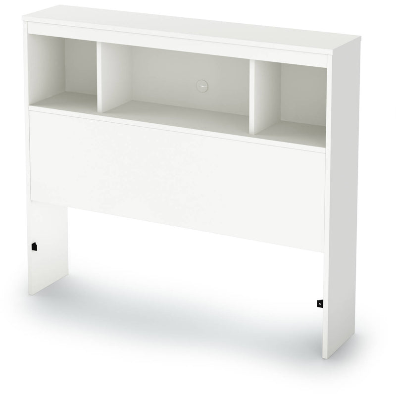 South Shore Spark Bookcase Headboard, Twin, White
