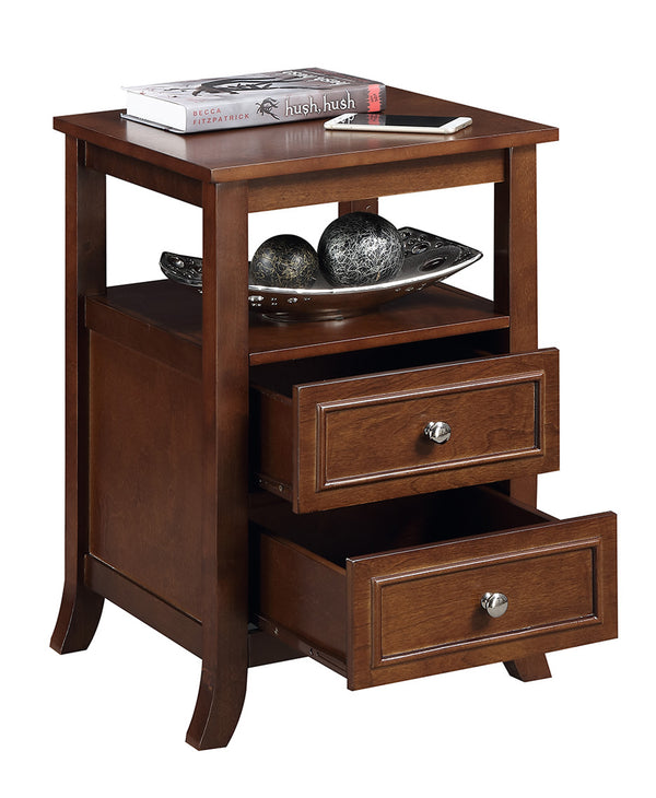 Convenience Concepts Melbourne End Table ESPRESSO