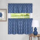 58 X 36" Achim Colby Window Curtain Tier Pair and Valance Set