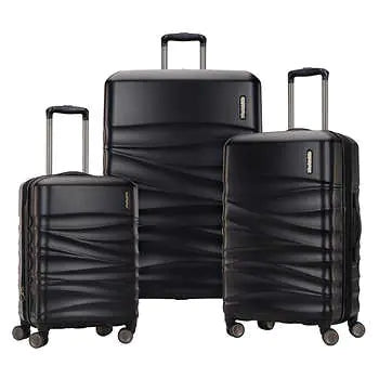 American Tourister Tranquil 3-Piece Hardside Set LUGGAGE BLACK
